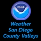 NOAA Weather San Diego County Valleys