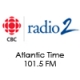 Listen to CBC Radio 2 Atlantic Time 101.5 FM free radio online