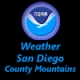 NOAA Weather San Diego County Mountains